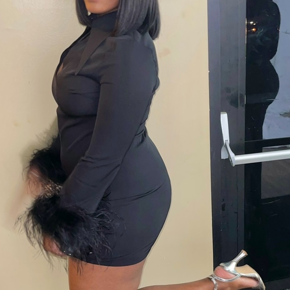 Black Mini Party Dress